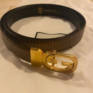 Vintage Gucci belt snake skin